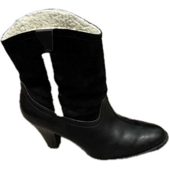 Michael Kors Sherpa leather Heeled western boots - Picture 2 of 8